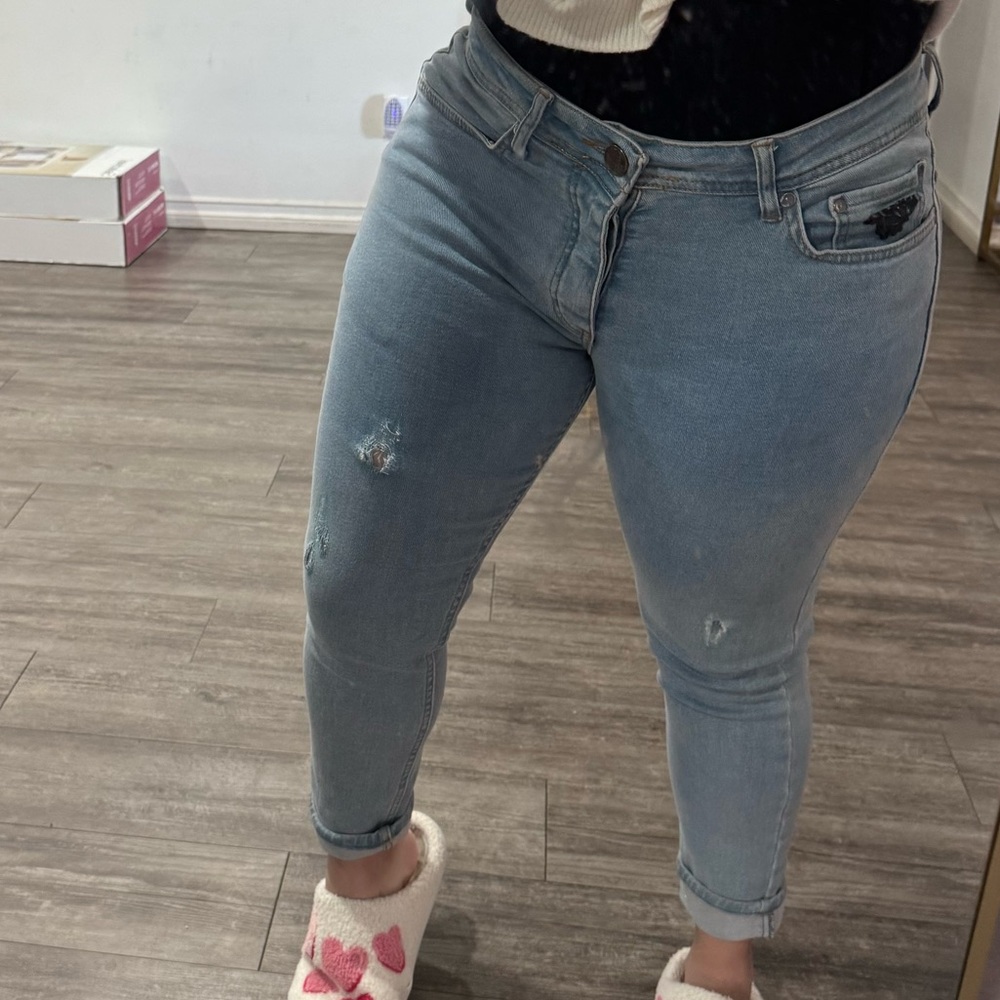 Versace Light Blue Denim Jeans